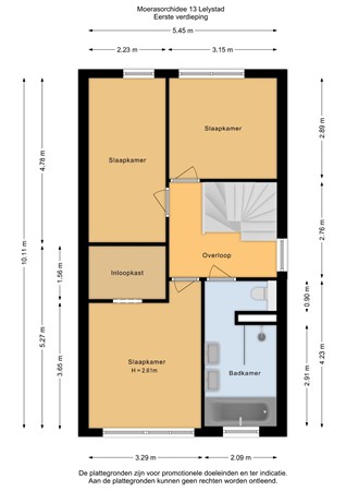 Floorplan - Moerasorchidee 13, 8245 JW Lelystad
